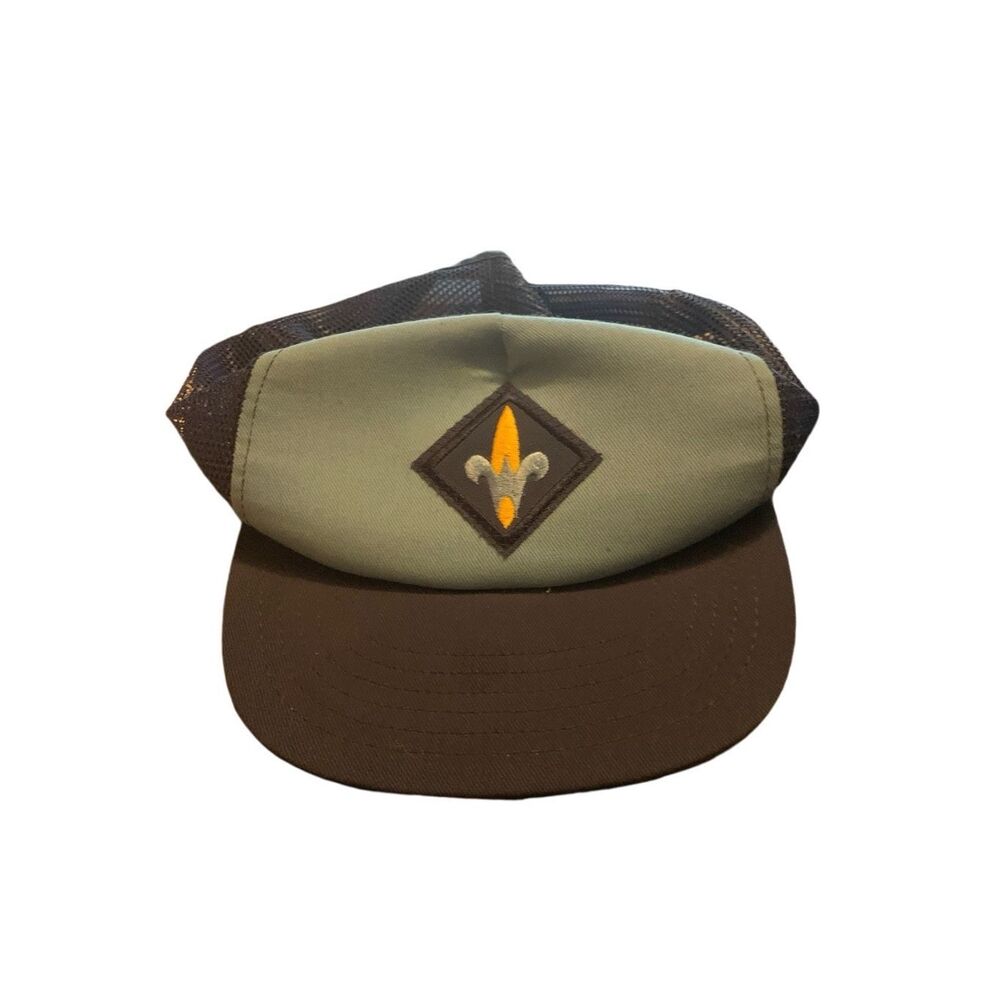 Vintage Boy Scouts Scout Webelos Hat Cap SnapBack Made in USA